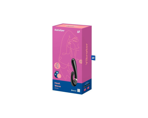 Смарт вібратор кролик із підігрівом Satisfyer Heat Wave Black
