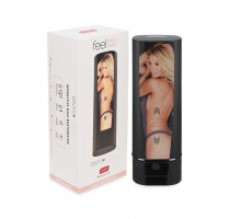 Мастурбатор Kiiroo Onyx + Jessica Drake, 10 стискуючих кілець, не треба рухати, теледільдоніка