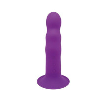Ділдо з вібрацією Adrien Lastic Hitsens 3 Purple, відмінно для страпону, діаметр 4см, довжина 18,2см
