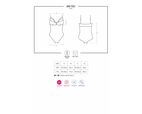 Obsessive 818-TED-1 teddy L/XL
