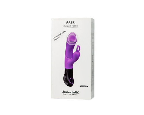 Вібратор-кролик Adrien Lastic Ares з петелькою для пальця, на батарейках, 8 режимів роботи