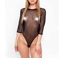 Сексуальное прозрачное боди сетка Sheril с рукавами Art of Sex - Sheril черный, L-2XL