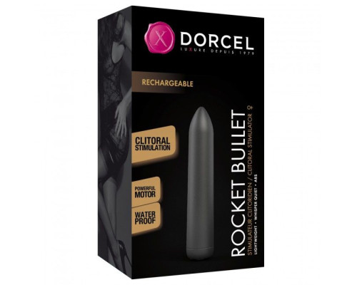 Вібропуля, яка перезаряджається Dorcel Rocket Bullet Black