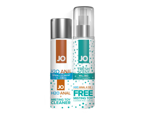 Комплект System JO GWP — ANAL H2O Lubricant 120 мл + Misting Toy Cleaner 120 мл