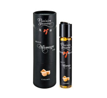 Масажна олія Plaisirs Secrets Caramel (59 мл) з афродизіаками, їстівна, подарункова упаковка