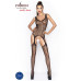 Бодистокинг Passion BS043 black, комбинезон, имитация чулок