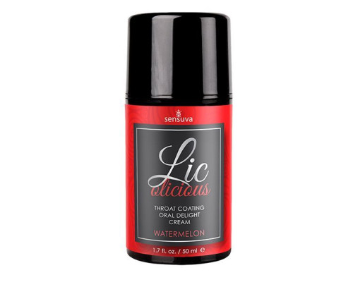 Гель для мінету Sensuva - Lic-o-licious Watermelon (50 мл), маслянистий, без цукру