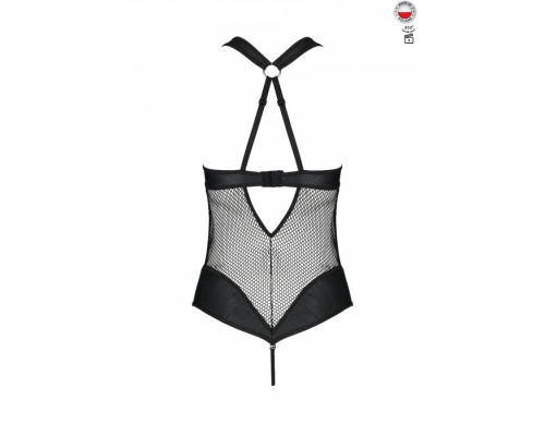 Сітчастий боді з халтером Amanda Body black S/M - Passion