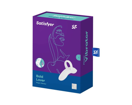 Вібратор на палець Satisfyer Bold Lover White, гнучкий