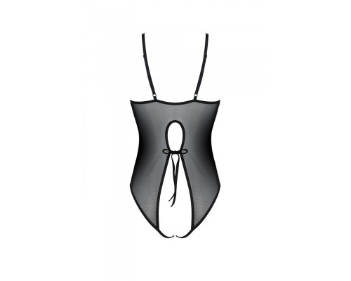Боді з ажурним декором та відкритим кроком Ursula Body black XXL/XXXL — Passion