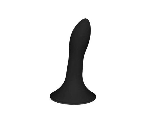 Ділдо з присоскою Adrien Lastic Hitsens 5 Black, відмінно для страпону, діаметр 2,4см, довжина 13см