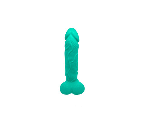 Крафтове мило-член із присоскою Чистий Кайф Turquoise size L, натуральне