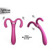 Dorcel INFINITE JOY PLUM - вібратор для пар багатофункціональний малиновий