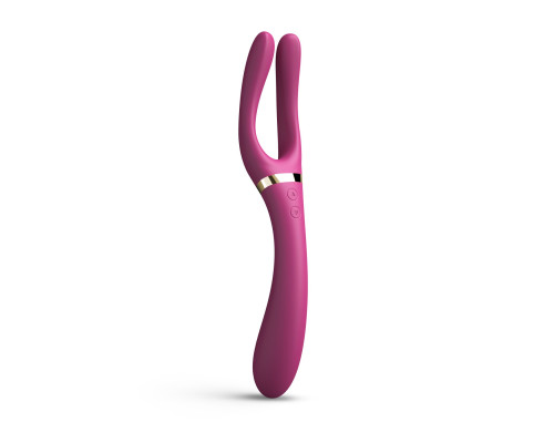 Dorcel INFINITE JOY PLUM - вібратор для пар багатофункціональний малиновий