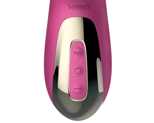 Вібратор-пульсатор Leten Automatical Thrusting Vibrator з підігрівом, що перезаряджається, 10 режимі