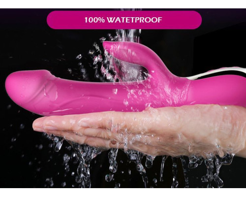 Вібратор-пульсатор Leten Automatical Thrusting Vibrator з підігрівом, що перезаряджається, 10 режимі