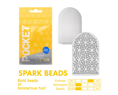 Мастурбатор TENGA Pocket Spark Beads