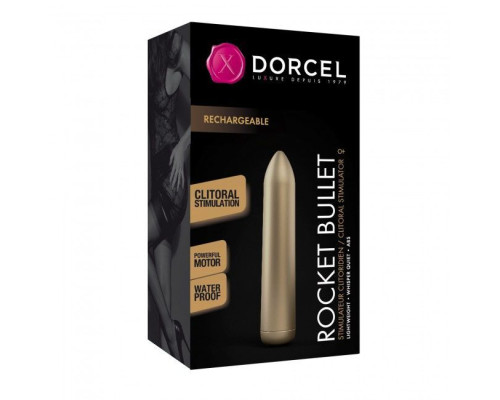 Вібрпоуля, яка перезаряджається Dorcel Rocket Bullet Gold (м'ята упаковка)