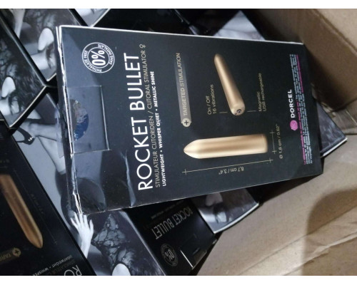 Вібрпоуля, яка перезаряджається Dorcel Rocket Bullet Gold (м'ята упаковка)