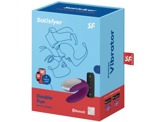 Смарт-вібратор для пар Satisfyer Double Fun (Violet) з пультом д/к