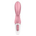 Смартвібратор-кролик Satisfyer Hug Me Pink, 2 мотори, діаметр 4,2см, широка кліторальна частина