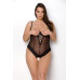 Боді з відкритими грудьми NORTH BODY black 6XL/7XL - Passion Exclusive