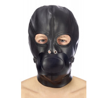 Капюшон з кляпом для БДСМ Fetish Tentation BDSM hood in leatherette with removable gag