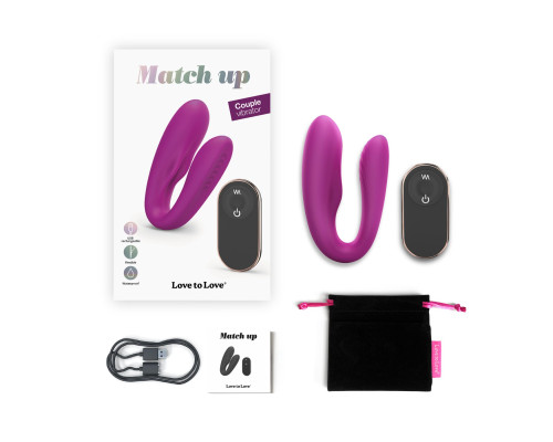 Вібратор для пар із пультом ДК Love To Love MATCH UP - SWEET ORCHID