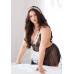 Leg Avenue Roleplay Fantasy French Maid + 1X-2X Black/White