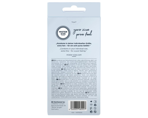 Презервативы Mister Size 47 (10 pcs)