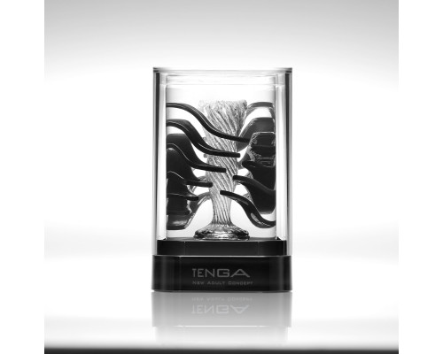 Мастурбатор TENGA Crysta Leaf, унікальний рельєф, стимулювальні пелюстки, прозорий матеріал