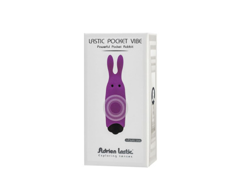 Вібропуля Adrien Lastic Pocket Vibe Rabbit Purple зі стимулюючими вушками