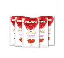 Пробник лубриканта с феромонами MAI ATTRACTION LUBS STRAWBERRY (10 мл)
