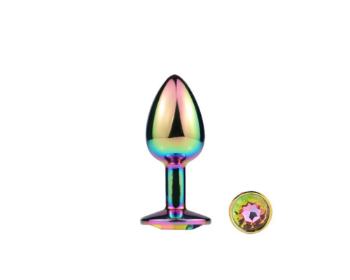 Металева анальна пробка MAI Attraction Toys №72 RAINBOW