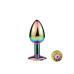 Металева анальна пробка MAI Attraction Toys №72 RAINBOW