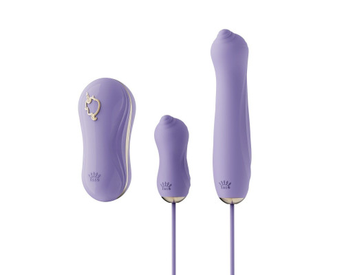 Набір 3в1 Zalo — UNICORN Set Violet, віброяйце, пульсатор, вакуумний стимулятор