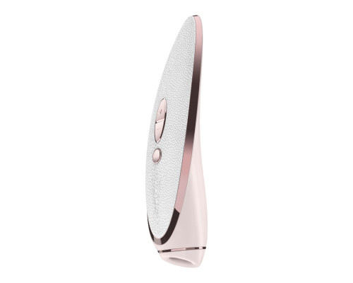 Satisfyer Luxury Pret-a-Porter - вакуумний стимулятор клітора зі вставкою зі шкіри