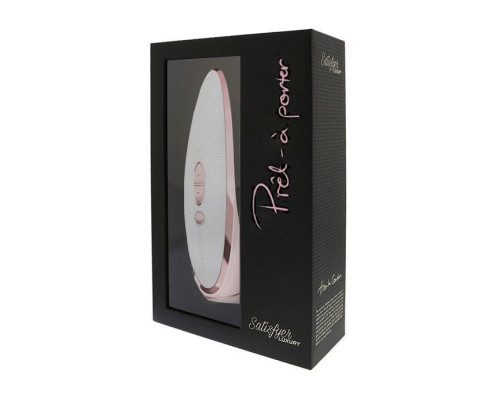 Satisfyer Luxury Pret-a-Porter - вакуумний стимулятор клітора зі вставкою зі шкіри