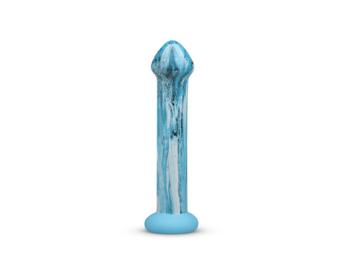 Скляний дилдо Gildo - Ocean Ripple Glass Dildo