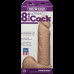 Фалоімітатор Doc Johnson Vac-U-Lock - 8 Inch ULTRASKYN Cock White, діаметр 5,1 см
