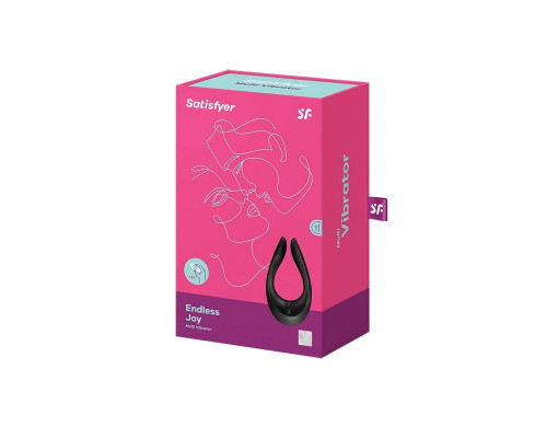 Вібратор для пар Satisfyer Endless Joy Black, 3 незалежні двигуни, багатофункціональний