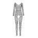 Бодистокинг с крупной сеткой Passion BS077 white