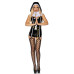 Leg Avenue Vinyl Sinful Sister M Black