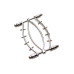 Затискач для статевих губ Master Series Spread'Em Poker Vagina Clamp with Adjustable Pressure Screws