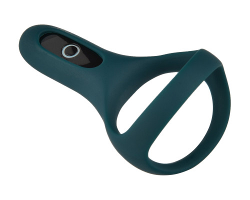 Подвійне ерекційне кільце Fun Town Rise Turquoise, керування зі смартфона