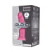 Фалоімітатор SilexD Robby Pink Glow in the dark, двошаровий, силікон + Silexpan, діаметр 3,5см