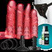Набір для страпону Doc Johnson Vac-U-Lock Crystal Jellies Set, діаметр 3,8см, 2х4,5см, 5,1 см
