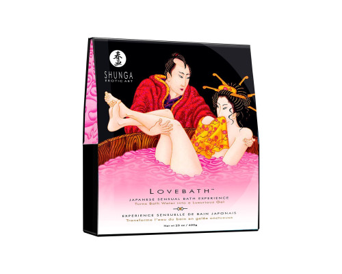 Гель для ванни Shunga LOVEBATH – Dragon Fruit 650 гр, робить воду ароматним желе зі SPA ефектом