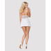 Obsessive 810-BAB-2 babydoll & thong white S/M