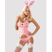 Obsessive Bunny suit 4 pcs costume pink L/XL